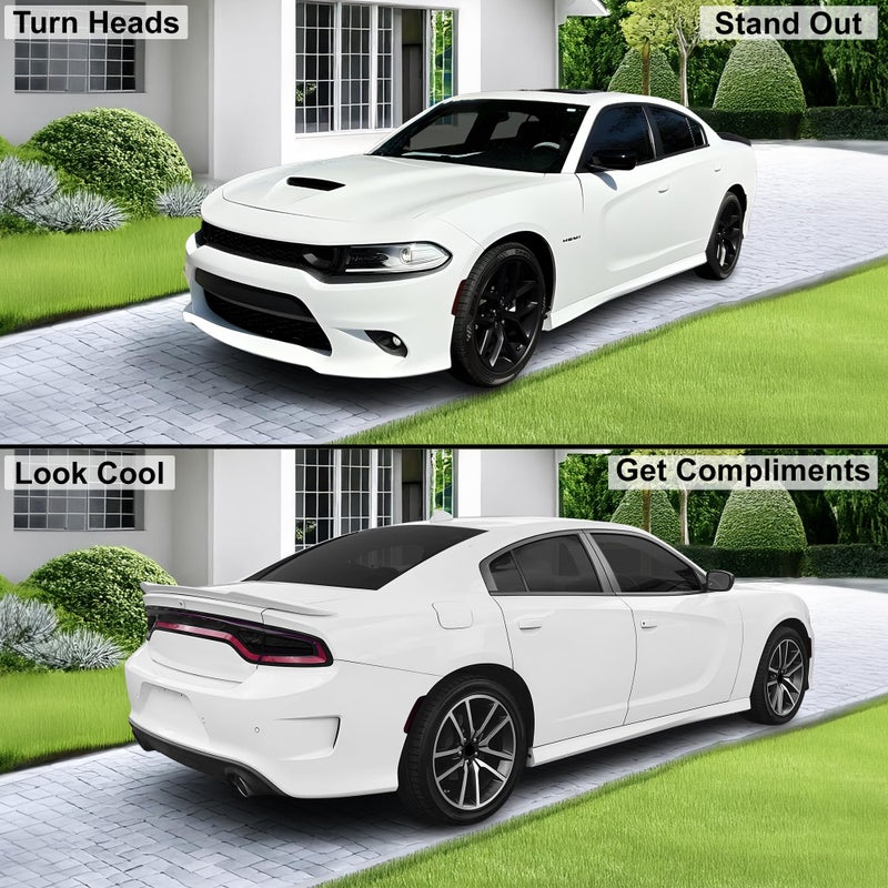 BOGAR TECH DESIGNS Tail Light Sidemarkers Tint Kit Compatible with and Fits Dodge Charger 2015-2023, Dark Smoke - Image 2
